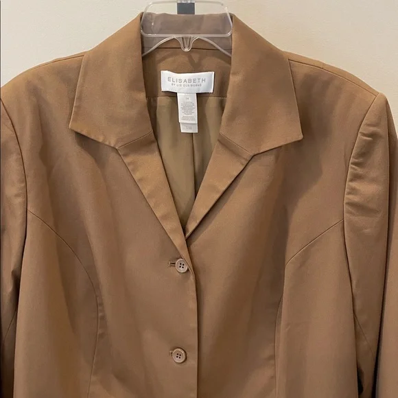 Elisabeth by Liz Claiborne Camel Blazer - Picture 3 of 8